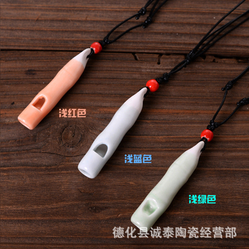 Wholesale Cute Ceramic Whistle Crafts
